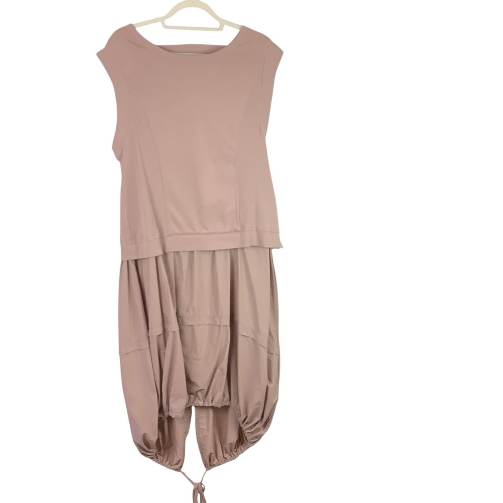 Daily Practice by Anthropologie Layered Short Sleeve Asymmetrical Dress - Picture 2 of 7